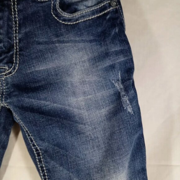 Rock N Roll Cowgirl Jeans Womens 28x32 Mid Rise Bootcut Denim Bling Western - Picture 2 of 12